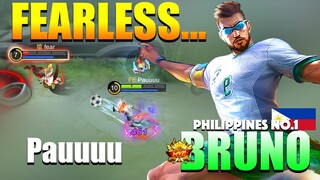 Never ever let Bruno farm or else!!... | Former Top 1 Global Bruno Gameplay By Pauuuu ~ MLBB