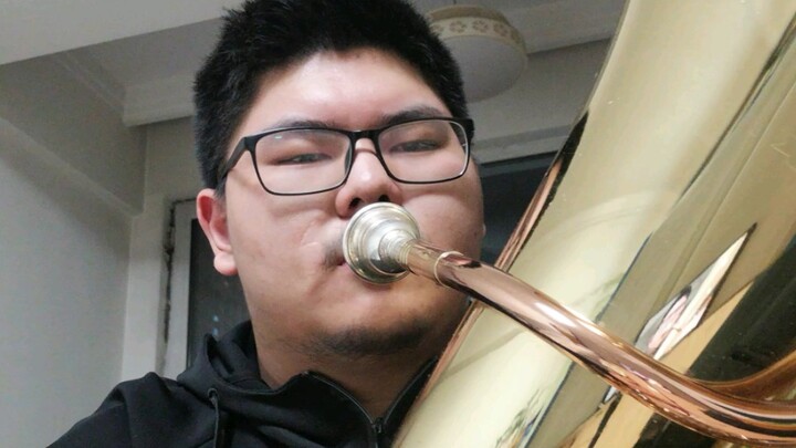 "Lagu Tema Perjalanan ke Suzume" すずめ feat. Shiming Tuba Solo