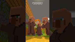 HELP Herobrine Meteorite Impact - Minecraft Animation #shorts