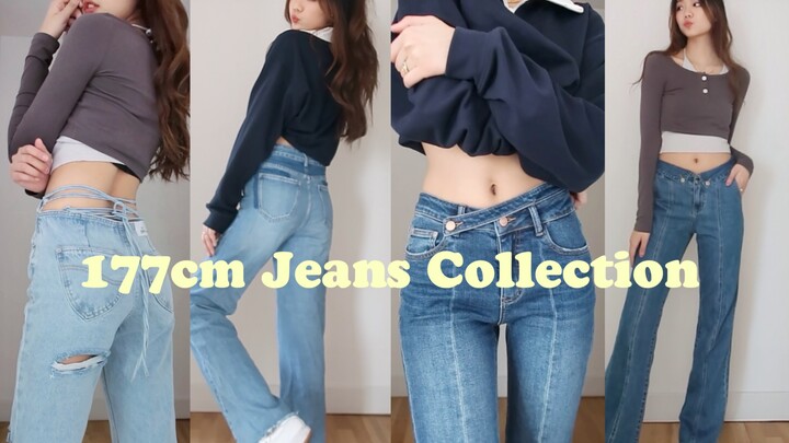 Vua tỷ lệ eo-mông! Cô nàng hình quả lê nóng bỏng 177cm với chiếc quần kéo chân thần thánh! Quần jean