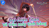 [Đại chiến Titan] [Vẽ trên máy tính bảng] Mikasa| Tô màu_1