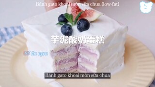 Snack khoai môn & Bánh gato khoai môn sữa chua 🤤 #videohaynhat