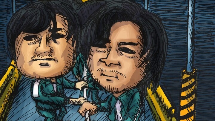 Squid Game in 20 seconds Super ridiculous bloody squid game old boy