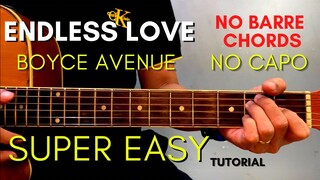 ENDLESS LOVE CHORDS - BOYCE AVENUE