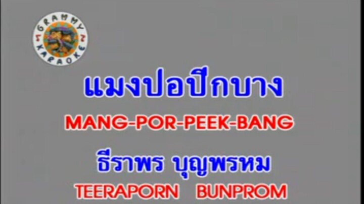 1.คาราโอเกะ แมงปอปีกบาง  (MANG-POR-PEEK-BANG) - ธีราพร บุญพรหม (TEERAPORN BUNPROM)