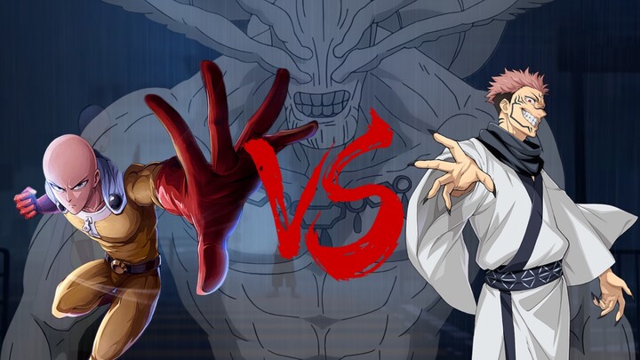 Jujutsu Kaisen:Saitama vs. Makoto and Sukuna