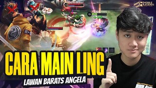 CARA MAIN LING LAWAN JUNGLER BARATS + ANGELA ! DIJAMIN WIN GAME NYA - Mobile Legends