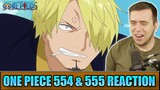 SANJI LEARNS TO FLY! - One Piece Episode 554 and 555 - Rich Reaction