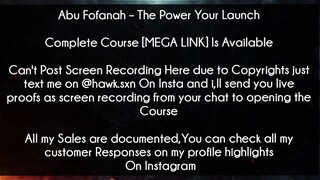 Abu Fofanah Course The Power Your Launch download