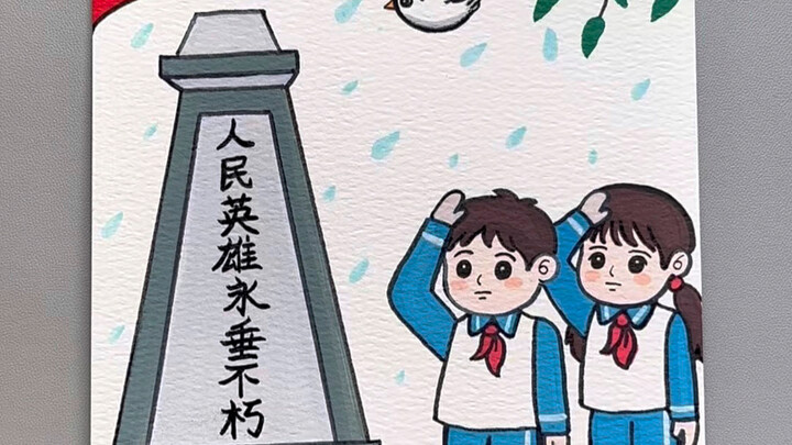 Tranh chủ đề Tết Thanh Minh, vẽ dễ dàng bằng bút lông acrylic! #TranhChủĐềTếtThanhMinh #BáoTườngTếtT