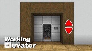 Minecraft: How to make a working Elevator (easy)