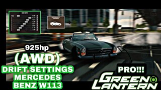 Pro Drift Tune Setup For Mercedes W113 Car Parking Multiplayer