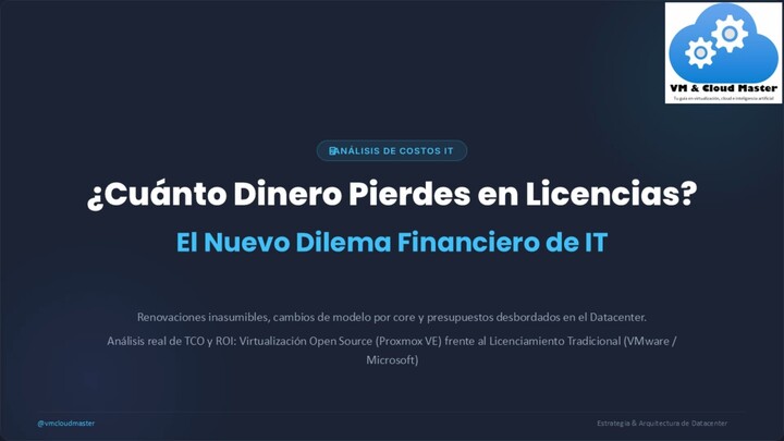 ¿Vale la pena seguir pagando VMware? Análisis de TCO/ROI con Proxmox VE