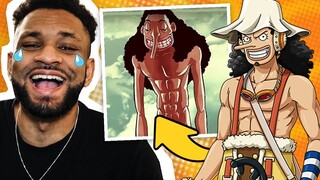 Les PERSONNAGES de ONE PIECE en TITAN