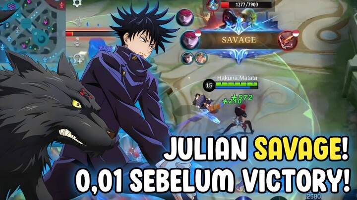 0,01 DETIK SEBELUM VICTORY JULIAN SAVAGE - MOBILE LEGENDS BANG BANG
