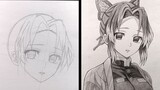 How to Draw Shinobu Kocho | How to Draw Anime Girl | drawing tutorial