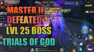 MASTER II DEFEATED LVL 25 TRIALS OF GOD BOSS SHADOWBREAK MU ORIGIN 2