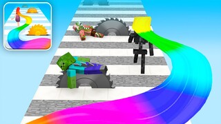 Monster School: Hair Challenge Mobile Game MAX LVL - Minecraft Animation