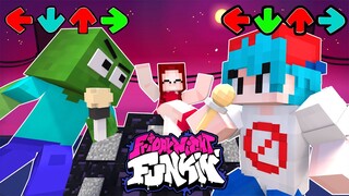 Monster School: Minecraft vs Friday Night Funkin Christmas - FNF Challenge  | Minecraft Animation