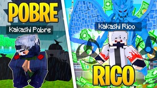 RICO VS POBRE DA KAKASHI no MINECRAFT! ​‹‹ P3DRU ››