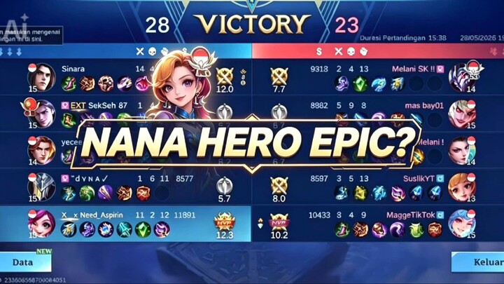 NANA MERUSUH DI MYTHIC....