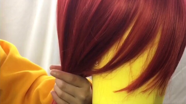 Sky-high spiky slicked-back wig tutorial (fake | Haikyuu! Tendo Kaku COS wig tutorial [Antaki]