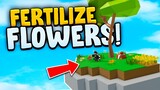 how to Fertilize Flowers In Roblox Islands (Skyblock)