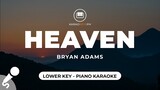 Heaven - Bryan Adams (Lower Key - Piano Karaoke)