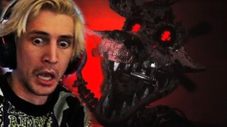 xQc Plays THE JOY OF CREATION (FNAF Horror Game)