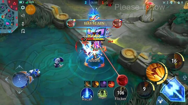 Again nice game 1v1 Chou highlights mobile legend bang bang