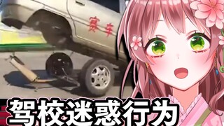 日本萝莉女仆看《驾校学车迷惑行为大赏》 的反应