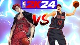 SAKURAGI VS. KAGAMI NBA 2K24 (Kuroko's Basketball vs. Slam Dunk)