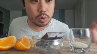 ASMR EATING & HAND LICKING PEANUT BUTTER WITH DIFFERENT TOPPINGS