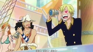 山治第一次看女帝直接被石化，对路飞羡慕嫉妒恨