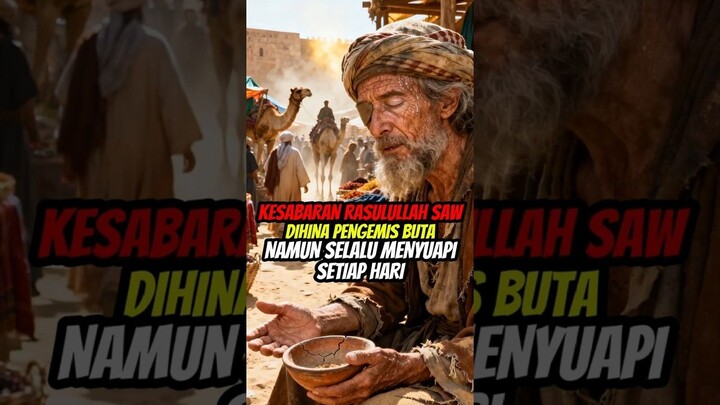 Pengemis Buta Yang Selalu Menghina Nabi, Tapi Lihat Yang Dilakukan Rasulullah #r