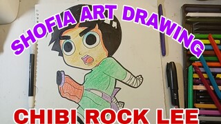 menggambar chibi rock lee manga Naruto