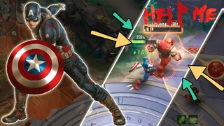 CAPTAIN AMERICA SKILL TUTORIAL | SKILLS GUIDE AND COMBO