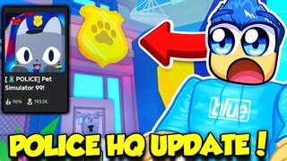 I Got into THE SECRET POLICE HQ In Pet Simulator NEW UPDATE!!