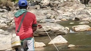 cast netting in Bongadovan Baglung | fishing with handmade cast net |
