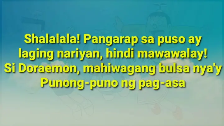 Doraemon Song Tagalog Version/ Mahiwagang Bulsa
