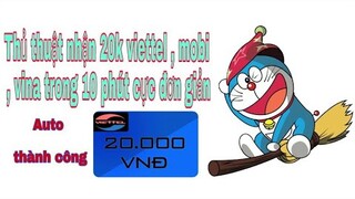 sự kiện hot - đăng kí tài khoản nhận 20k thẻ cào cực đơn giản
