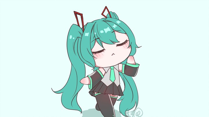 Hatsune Miku hanya menari