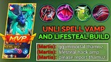 THAMUZ INSANE SPELL VAMP WITH HIGH LIFESTEAL BUILD | TRY THIS UNLI HEAL BUILD IN RANK - MLBB