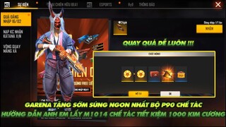 FREE FIRE | HƯỚNG DẪN ANH EM CÁCH QUAY LẤY M1014 CHẾ TÁC TIẾT KIỆM ĐƯỢC 1000 ĐẾN 2000 KIM CƯƠNG