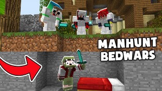 KHANGG BEDWARS MANHUNT 1 VS 3 CÙNG NOOB TEAM VÀ CÁI KẾT SIÊU ẢO ?? ** MINECRAFT ĐẠI CHIẾN MANHUNT