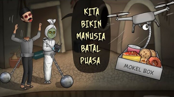 Kegiatan Hantu di Bulan Puasa 1  Kompilasi #HORORKOMEDI Kartun Lucu, Animasi Luc