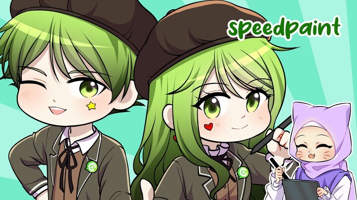 [SPEEDPAINT] Cana and Vato - CANVASaTHOR Mascots Art!