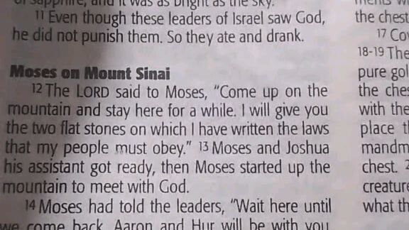 Daily Verse.                  Exodus 24:12-14