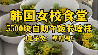 Seperti apa makan siang prasmanan seharga 5.500 yuan di kafetaria sekolah perempuan Korea? (Apakah i