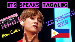 BTS in Philippines Concert Speaks Tagalog!! Really? 🇰🇷🇵🇭🇰🇷🇵🇭